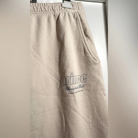 NWOT Sporty & Rich x Prince Health Sweatpant - Cream/Bel Air Blue XL - Picture 8 of 11
